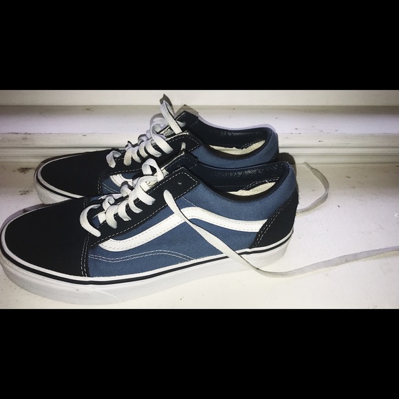 blue black old skool vans